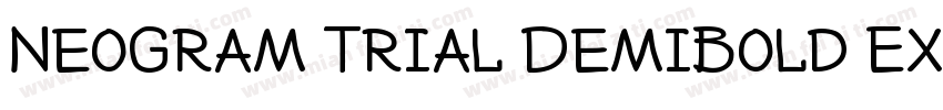 NeoGram Trial DemiBold Extended字体转换
